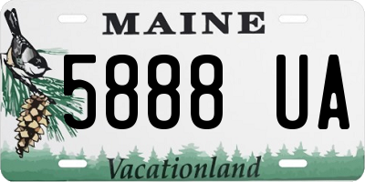 ME license plate 5888UA