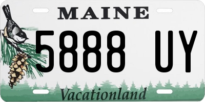 ME license plate 5888UY