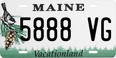 ME license plate 5888VG