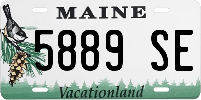 ME license plate 5889SE