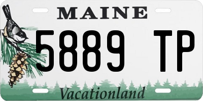 ME license plate 5889TP
