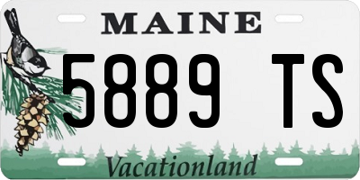 ME license plate 5889TS