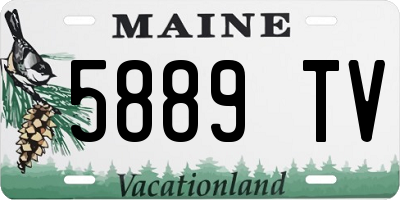 ME license plate 5889TV