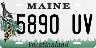 ME license plate 5890UV