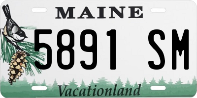 ME license plate 5891SM