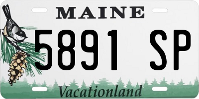 ME license plate 5891SP