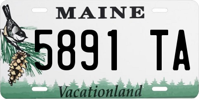 ME license plate 5891TA