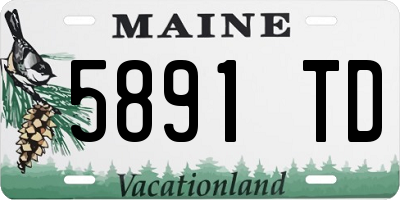 ME license plate 5891TD