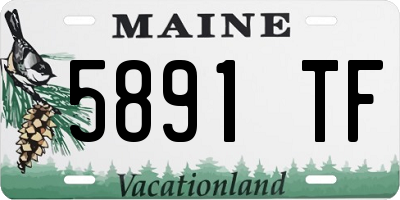 ME license plate 5891TF