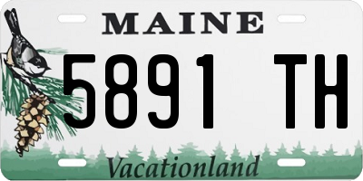 ME license plate 5891TH