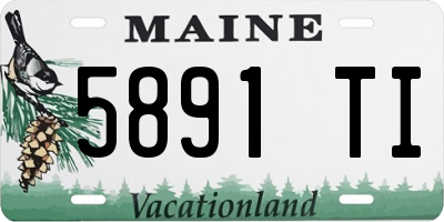 ME license plate 5891TI
