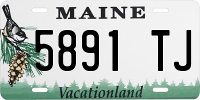 ME license plate 5891TJ