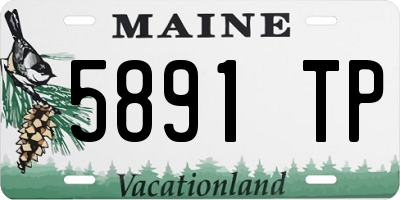 ME license plate 5891TP