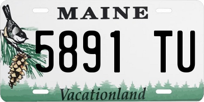 ME license plate 5891TU