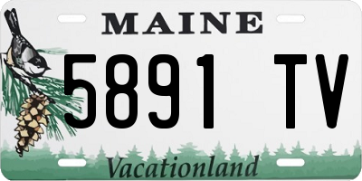 ME license plate 5891TV