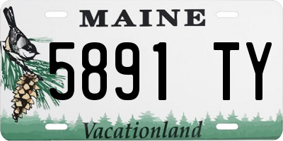 ME license plate 5891TY