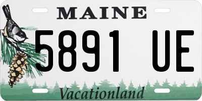 ME license plate 5891UE