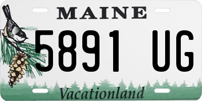 ME license plate 5891UG