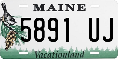 ME license plate 5891UJ