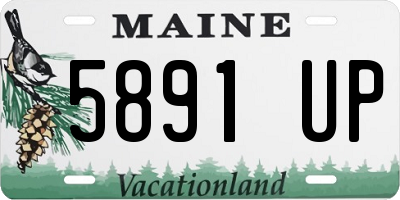 ME license plate 5891UP