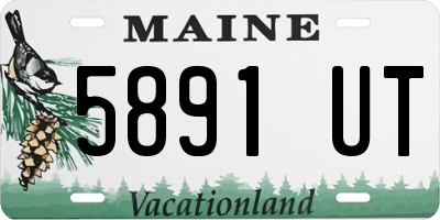 ME license plate 5891UT