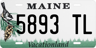 ME license plate 5893TL
