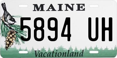 ME license plate 5894UH