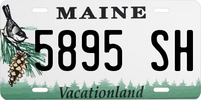 ME license plate 5895SH