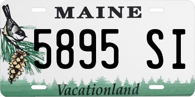 ME license plate 5895SI