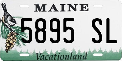 ME license plate 5895SL