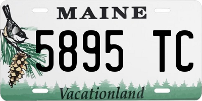 ME license plate 5895TC