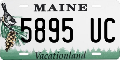 ME license plate 5895UC