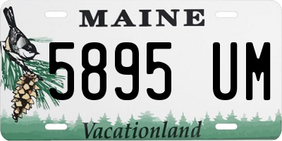 ME license plate 5895UM
