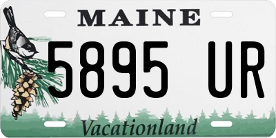 ME license plate 5895UR