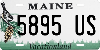 ME license plate 5895US