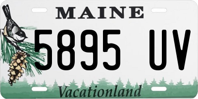 ME license plate 5895UV