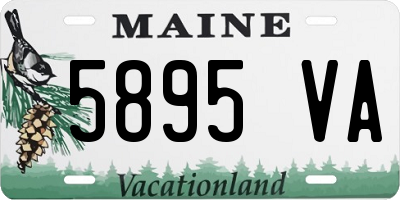ME license plate 5895VA