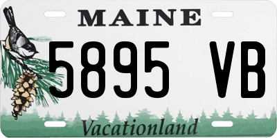 ME license plate 5895VB