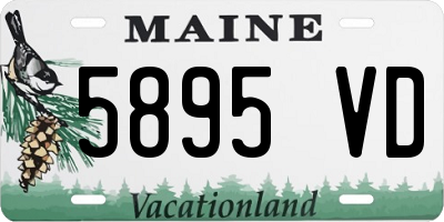 ME license plate 5895VD
