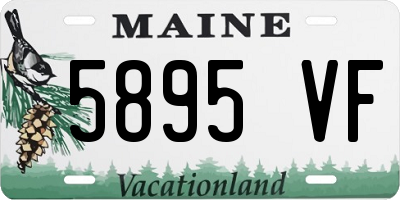 ME license plate 5895VF