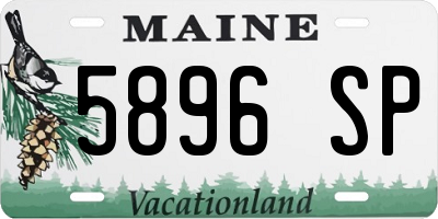 ME license plate 5896SP