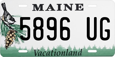 ME license plate 5896UG