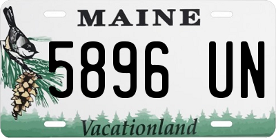 ME license plate 5896UN