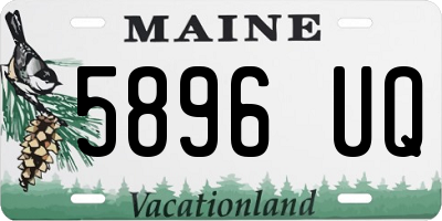 ME license plate 5896UQ