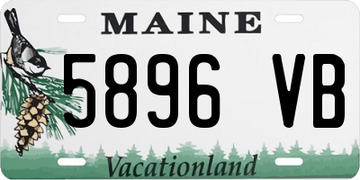 ME license plate 5896VB