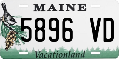 ME license plate 5896VD