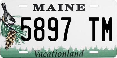 ME license plate 5897TM