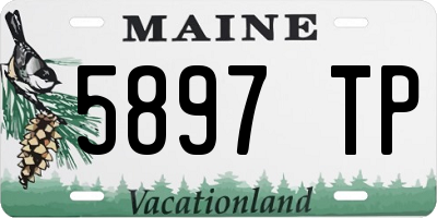 ME license plate 5897TP