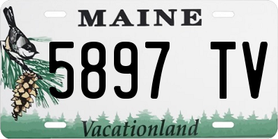 ME license plate 5897TV