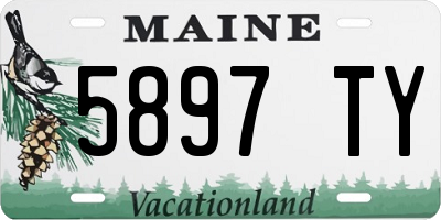 ME license plate 5897TY